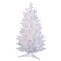 Vickerman 2.5' x 17" Sparkle White Spruce Pencil