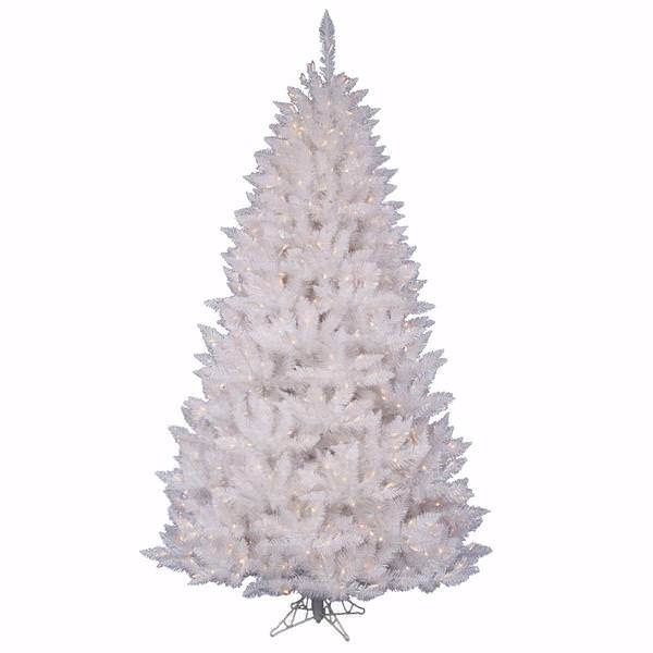 4.5' x 36" Crystal White Spruce 200 Italian LED Pure White Lights