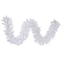 Vickerman 9' x 14" Crystal White Spruce Garland 100 Clear Lights