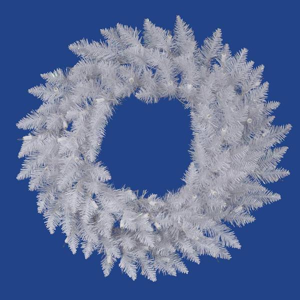 24" Artificial Sparkle White Spruce