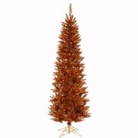 Vickerman 5' x 25" Copper Spruce Pencil 150 Clear/Amber Lights