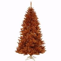 Vickerman 3.5' x 26" Copper Spruce 150 Clear/Amber Lights