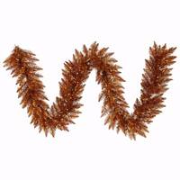 Vickerman 9' x 14" Artificial Copper Spruce Garland 100 Clear/Amber Lights