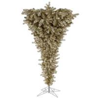 Vickerman 7.5' x 60" Champagne Upside Down 500 Clear Lights