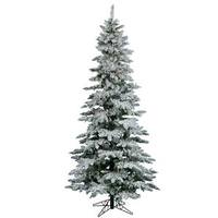 Vickerman 6.5' x 39" Artificial Flocked Utica Fir 300 Multi-Color Italian LED Lights