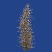 Vickerman 3' x 17" Champagne Laser 50 Clear Lights