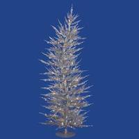 Vickerman 4' x 19" Silver Laser 70 Clear Lights