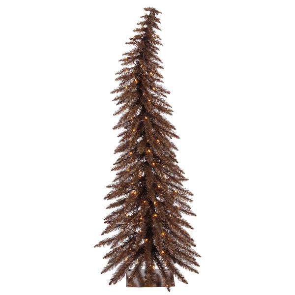 2.5' x 17" Mocha Whimsical 35 Clear Lights
