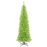 Vickerman 7.5' x 34" Chartreuse Pencil 400 Green Lights