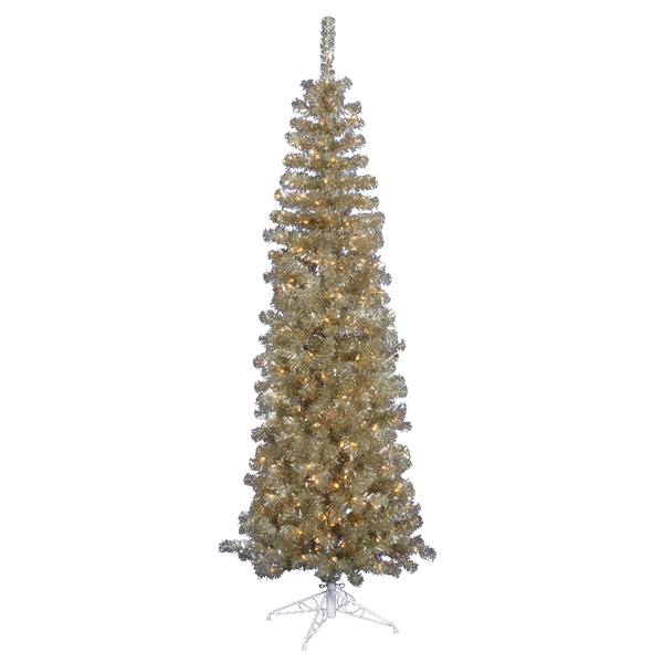 4.5' x 20" Champagne Pencil 150 Clear Lights