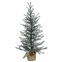 Vickerman 2' x 14" Artificial Frosted Angel Pine 20 Clear Lights