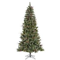 Vickerman 7' x 42" Artificial Snow Tipped Mixed Pine 350 Multi-Color Lights