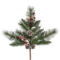 Vickerman 1.5' Artificial Snow Tip Pine/Berry Spray