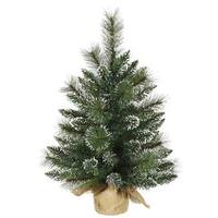 Vickerman 2' x 16" Artificial Mixed Snow Tipped Pine Tree
