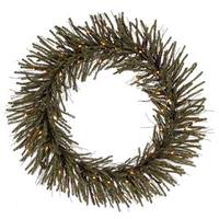 Vickerman 36" Artificial Vienna Twig Wreath 50 Clear Lights