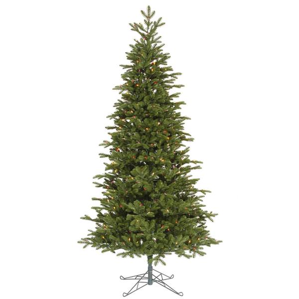 7.5' x 46" Artificial Maine Balsam Fir 550 Multi-Color Lights