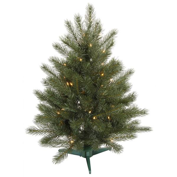 3' x 29" Artificial Blue Spruce 100 Clear Lights