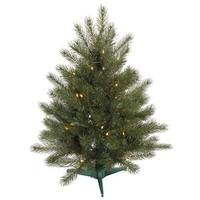 Vickerman 3' x 29" Artificial Blue Spruce 100 Clear Lights