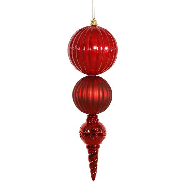 12" Red Shiny / Matte Calabash Ornament