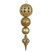 Vickerman 28.75" Gold Shiny / Matte Calabash Ornament