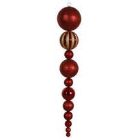 Vickerman 55" Red Shiny Matte Ball Drop Ornament