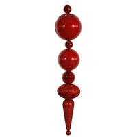 Vickerman 55" Red 3 Finish Finial Drop Ornament