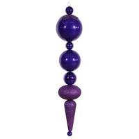 Vickerman 55" Purple Shiny Matte Ceramic Finial Drop Ornament