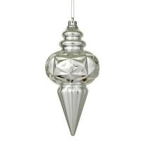 Vickerman 9.5" Silver Shiny Calabash Ornament (3 pack)