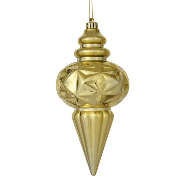 9.5" Gold Shiny Calabash Ornament (3 pack)