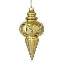 Vickerman 9.5" Gold Shiny Calabash Ornament (3 pack)