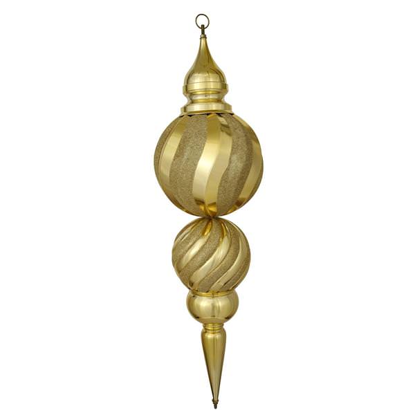 29" Gold Shiny Finial Ornament
