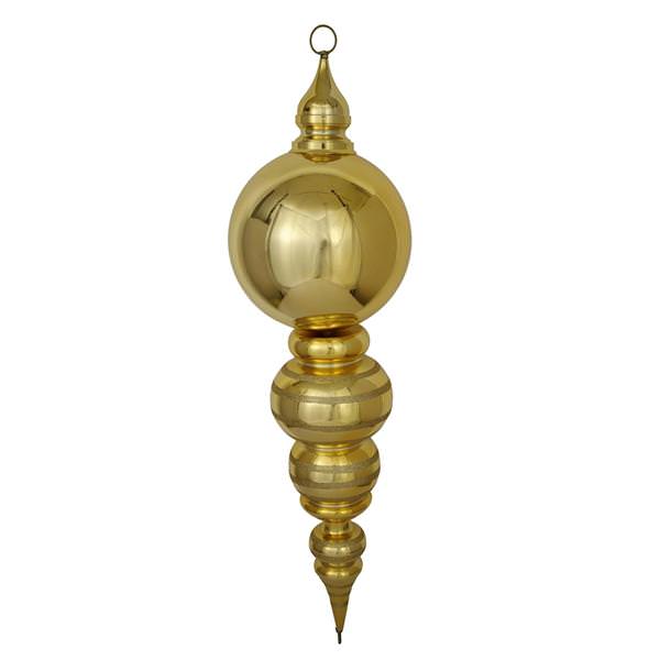 39" Gold Shiny Finial Ornament