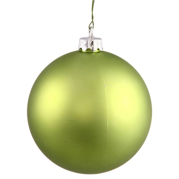 8" Lime Matte Ball Ornament