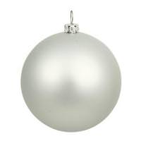 Vickerman 10" Silver Matte Ball Ornament