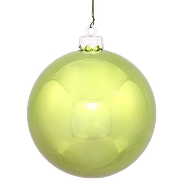15.75" Lime Shiny Ball Ornament