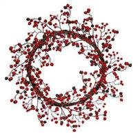 Vickerman 22" Artificial Red / Burgundy Mixed Berry Outdoor