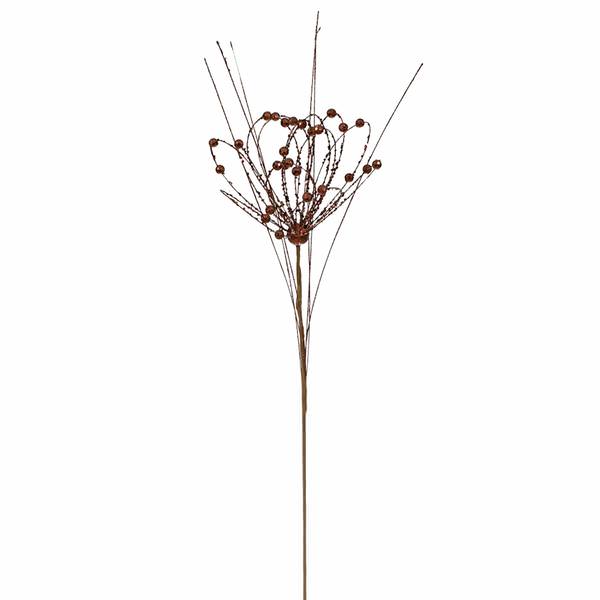 27" Chocolate Sparkle Blossom Berry Spray