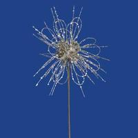 Vickerman 10" Champagne Sparkle Blossom Pick
