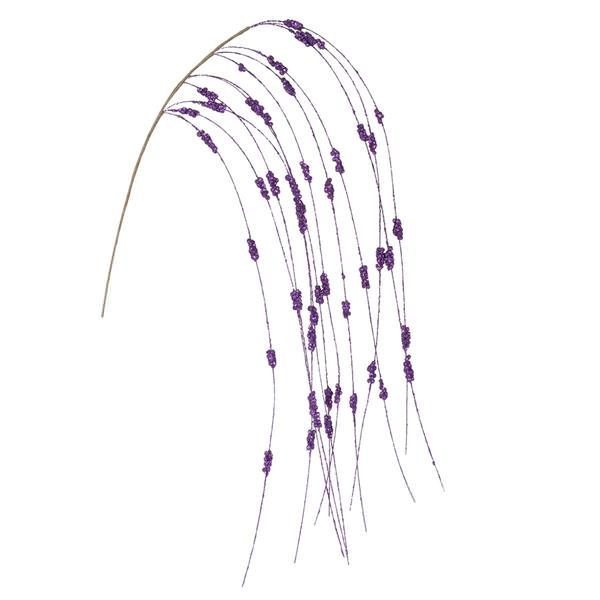 42" Purple Sparkle Berry Vine Spray