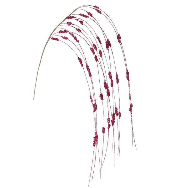 42" Cerise Sparkle Berry Vine Spray