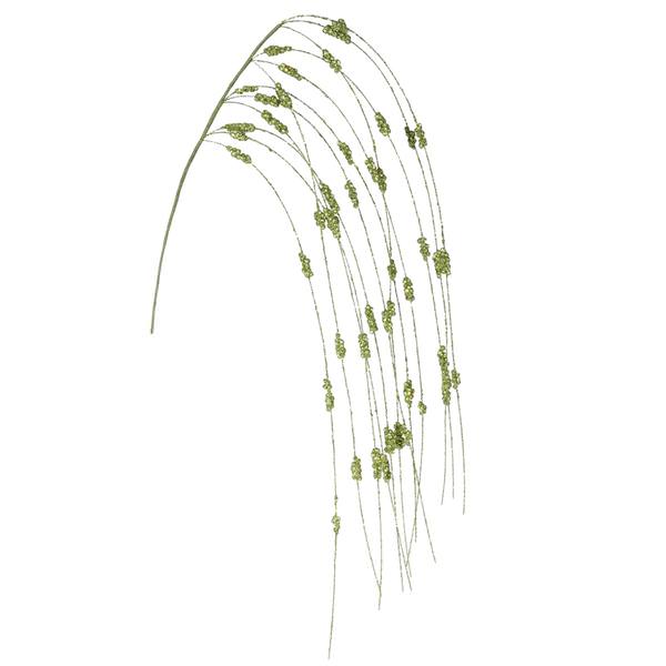 42" Light Green Sparkle Berry Vine Spray
