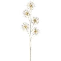 Vickerman 31" Gold Sparkle Blossom Spray