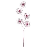 Vickerman 31" Cerise Sparkle Blossom Spray