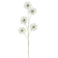 Vickerman 31" Light Green Sparkle Blossom Spray