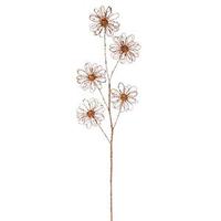 Vickerman 31" Copper Sparkle Blossom Spray