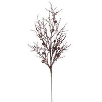 Vickerman 29" Chocolate Sparkle Berry Twig Spray
