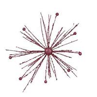 Vickerman 12" Cerise Sparkle Starburst Ornament