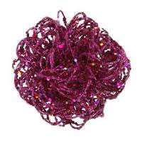 Vickerman 4.75" Cerise Sparkle Curly Ball Ornament