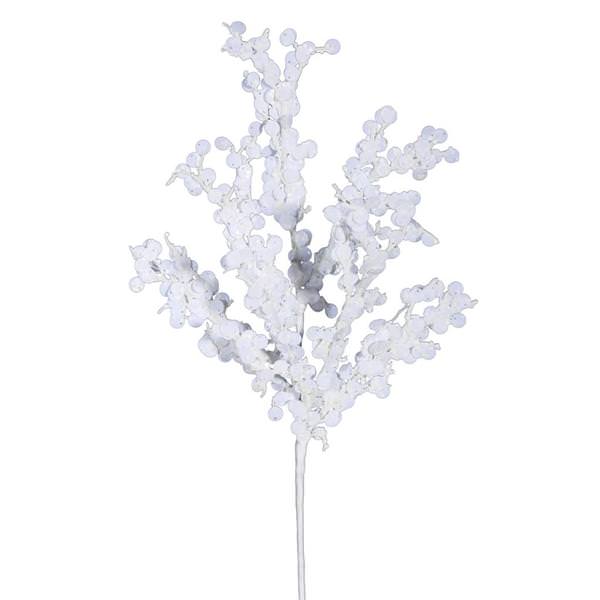 18" White Sparkle Twig Pick