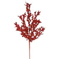 Vickerman 1.5' Red Sparkle Twig Pick